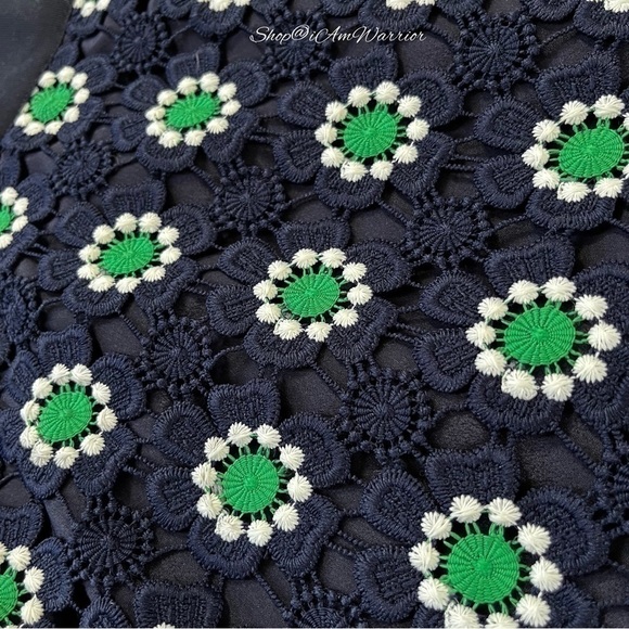 J.Crew NWT 2PC navy floral eyelet top & pencil skirt set *shop@iamwarrior - Picture 10 of 15